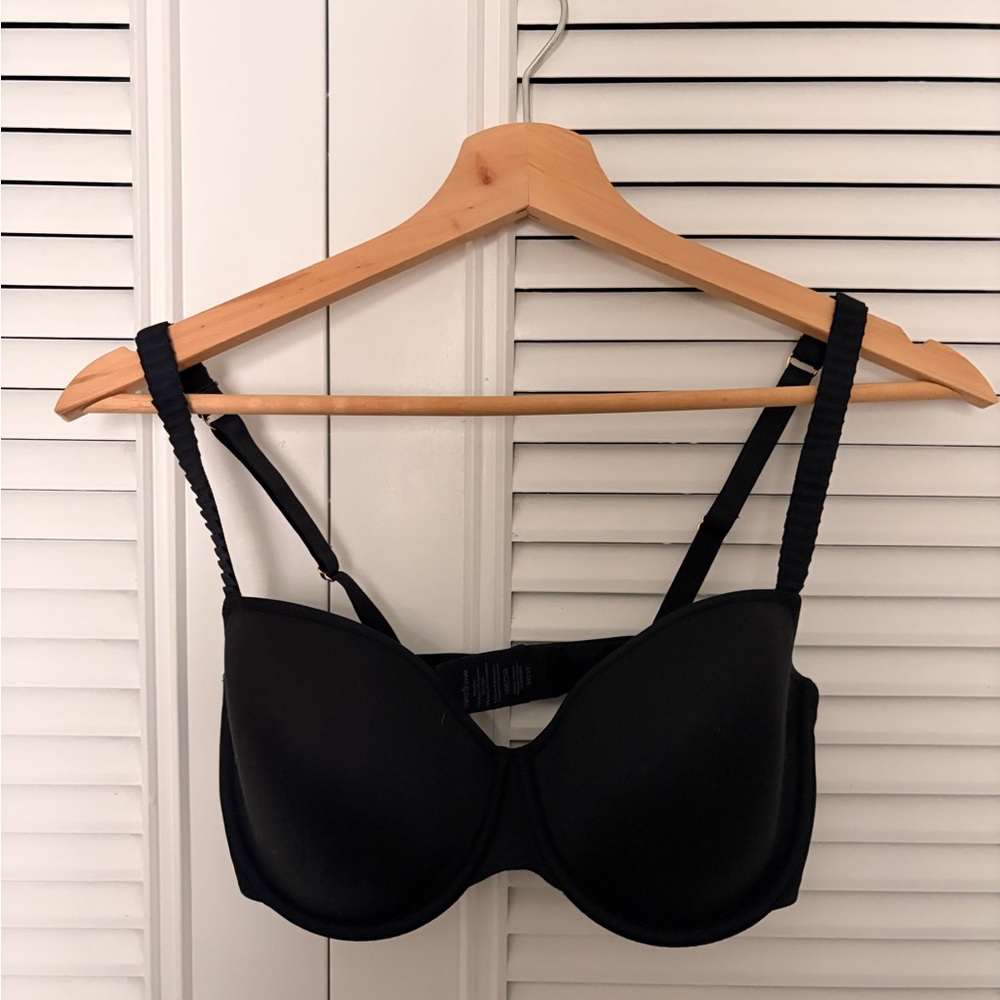 ThirdLove 24/7 Classic T-Shirt Bra in Black 34D 1/2